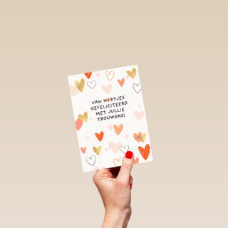 Van hartjes gefeliciteerd met jullie trouwdag