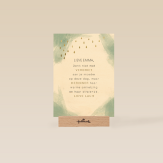 herinner je moeders warme omhelzing kaart