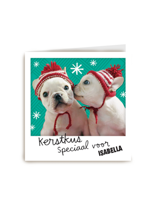 kerstkaart kerstkus speciaal voor