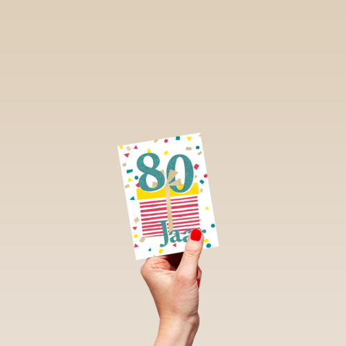 verjaardagskaart man vrouw 80 jaar