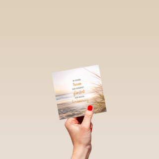 Condoleance mooie herrinering strand