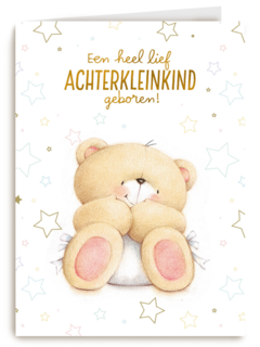 een heel lief achterkleinkind geboren kaart