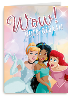Compliment kaart Disney princessen Wow