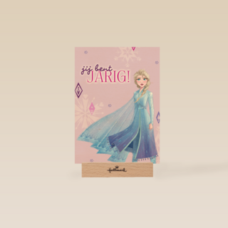 verjaardag kaart frozen elsa jij bent jarig