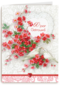 tak met rode bloemen en duiven