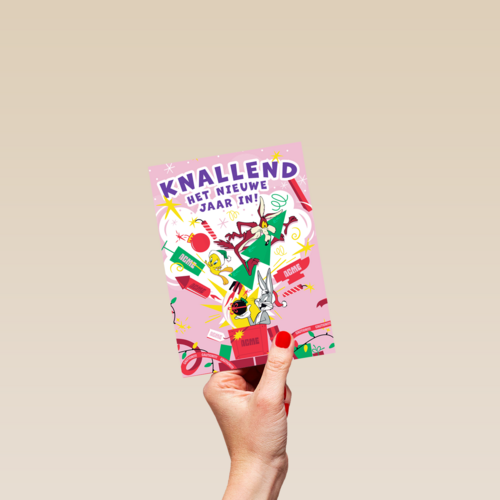 Looney tunes knallend het nieuwe jaar in