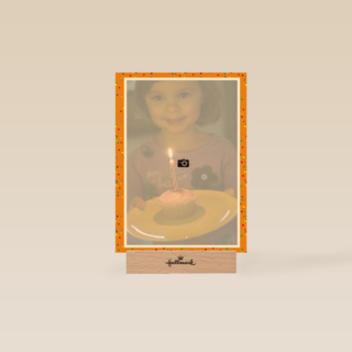 fotokaart blanco oranje omkader