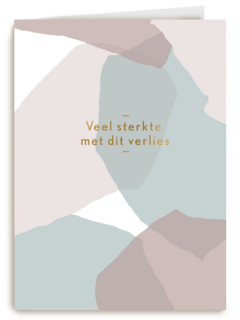 Condoleance kaart abstracte vlakken