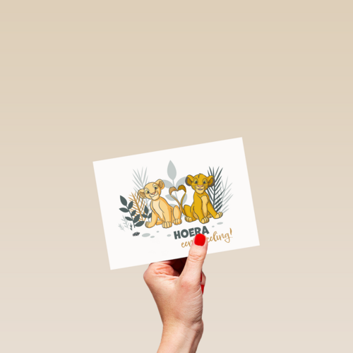 hoera een tweeling met simba en nala
