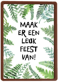 maak er een leuk feest van
