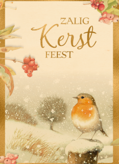 Klassieke kerstkaart