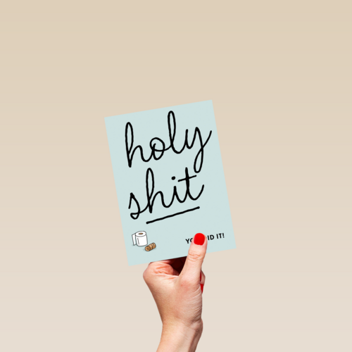 compliment kaart holy shit you did it