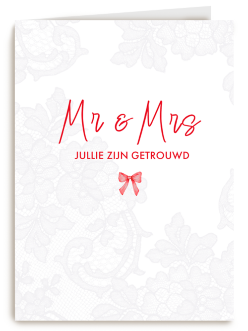Mr Mrs jullie zijn getrouwd