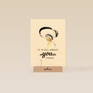 its all about you today with headphones