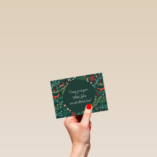 Kerstmis Bloemen En Vos