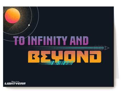vriendschap kaart to infinity and beyond