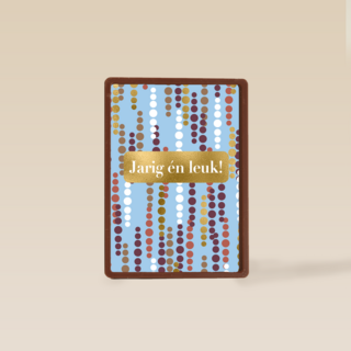 Verjaardagskaart jarig en leuk