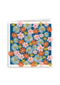 Blanco kaart gekleurde bloemen