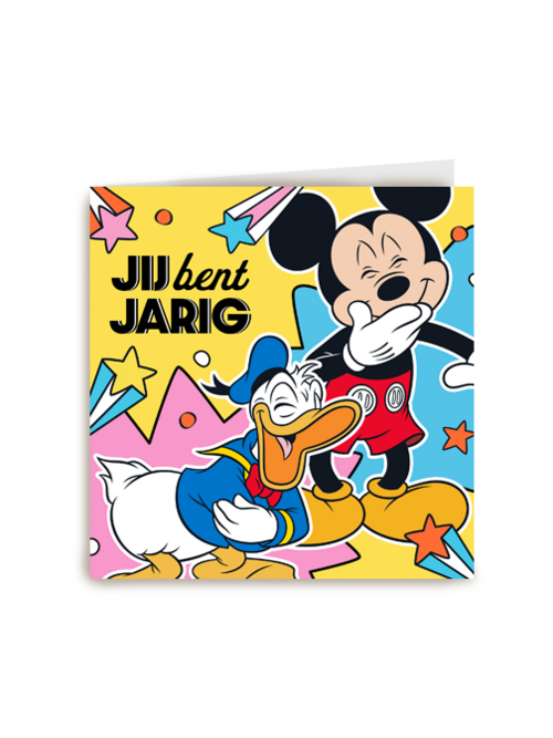 Mickey en Donald Duck verjaardagskaart