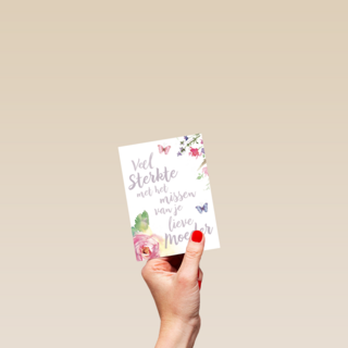 veel sterkte met het missen van je lieve moeder