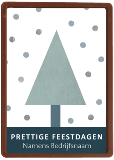 Kerstkaart zakelijk driehoek kerstboom