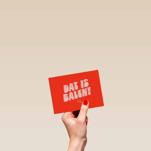 Gezakt Dat is balen