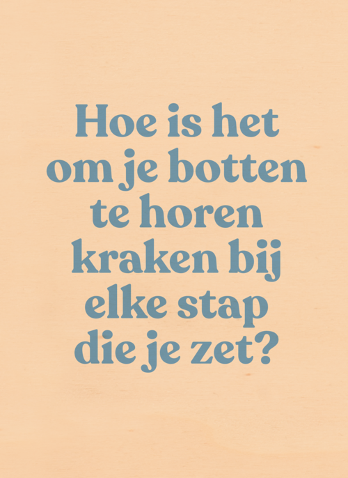 verjaardag kaart grappig je botten horen kraken