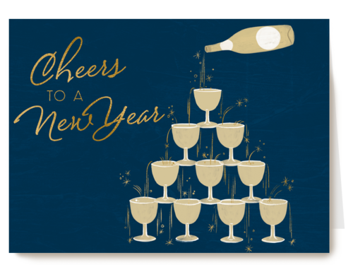 cheers to a new year with campagne
