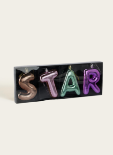 Star Letters Ornament