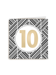 gouden 10 met patroon