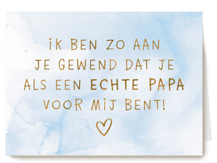 kaart stiefvader ik ben zo aan je gewend