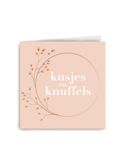 verjaardag kaart stijlvol kusjes en knuffels
