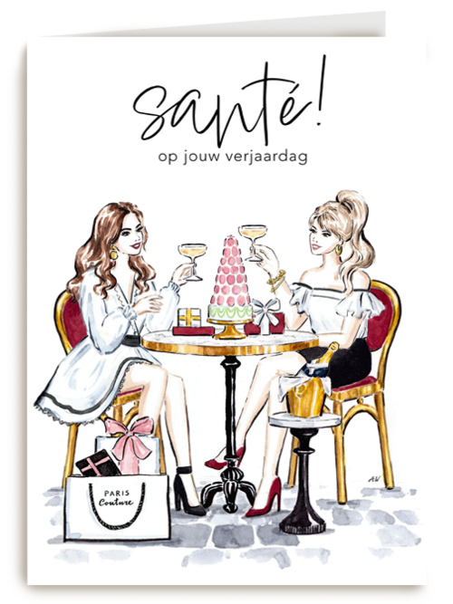 Anna Wijnands verjaardagskaart sante