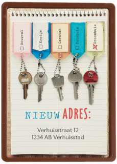 verhuizen nieuw adres verhuisbericht notitie