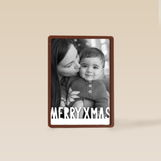 fotokaart met merry xmas als tekst