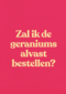 verjaardag kaart andc zal ik de geraniums alvast bestellen