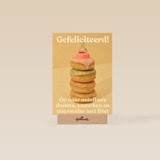 zwangerschap felicitatie andc op naar ontelbare donuts