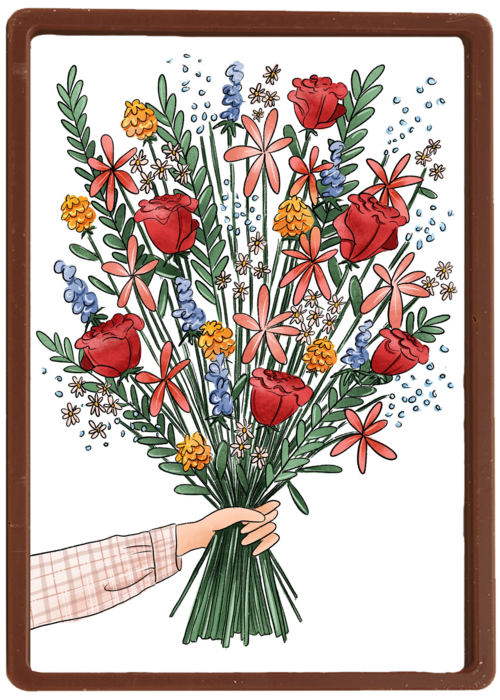 Blanco kaart bos bloemen Matia Studio powervrouw