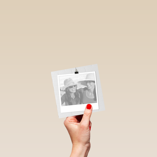 fotokaart blanco simpel grijs vierkant
