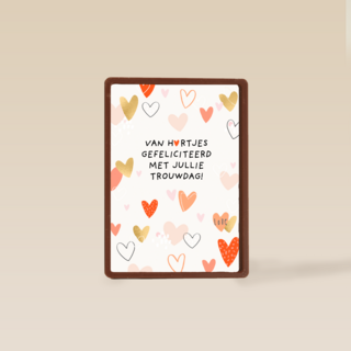 Van hartjes gefeliciteerd met jullie trouwdag