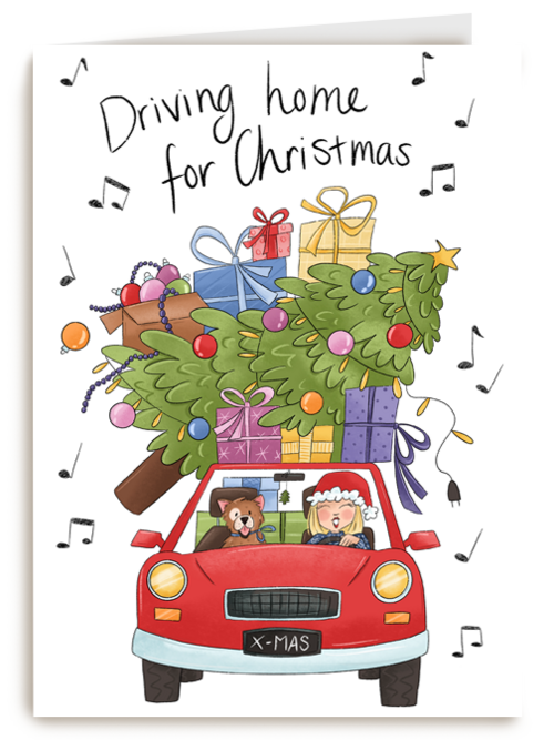 driving home for christmas auto kaart