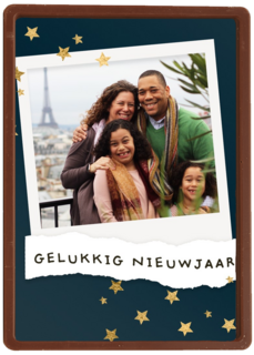 nieuwjaar fotokaart polaroid
