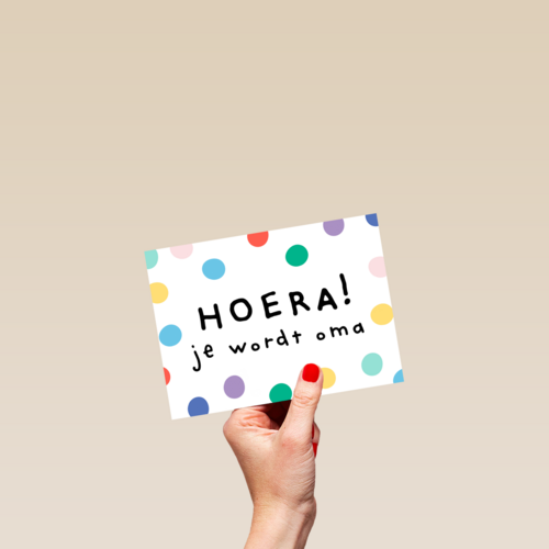 zwanger kleinkind confetti hoera je wordt oma