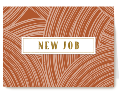 nieuwe baan kaart new job rood