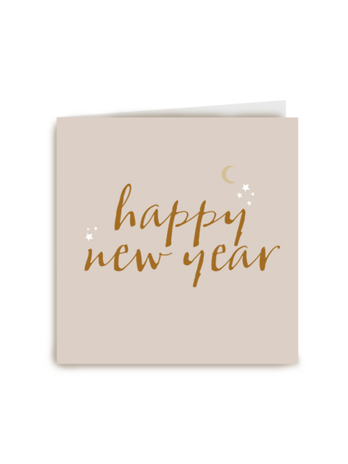 nieuwjaarskaart hiphappy new year sterretjes
