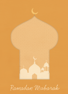 ramadan kaart moskee ramadan mubarak