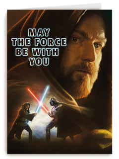 Star Wars kaart may the force be with you
