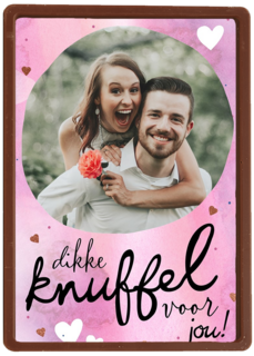 valentijnskaart foto dikke knuffel voor jou