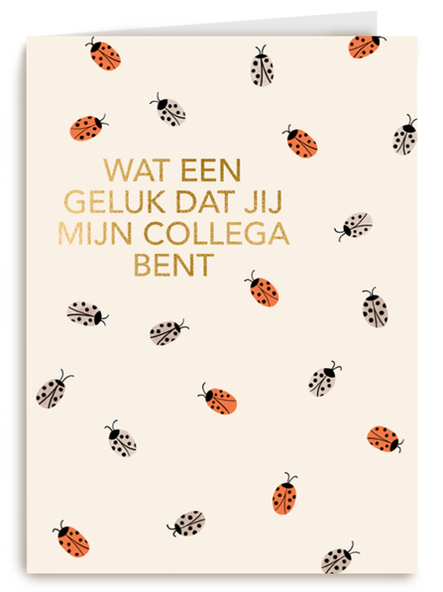 Bedankt kaart thuiswerken wat een geluk dat jij mijn collega bent