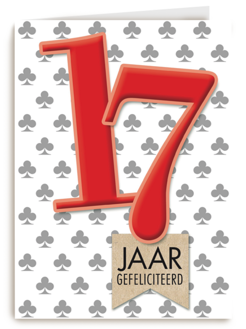 zeventien rood klavers